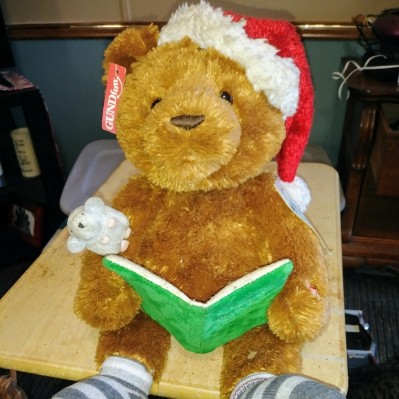 Gund Animated Christmas Storytime Bear